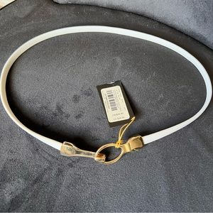 Bebe Thin Coated Stretch Snake Hook Belt